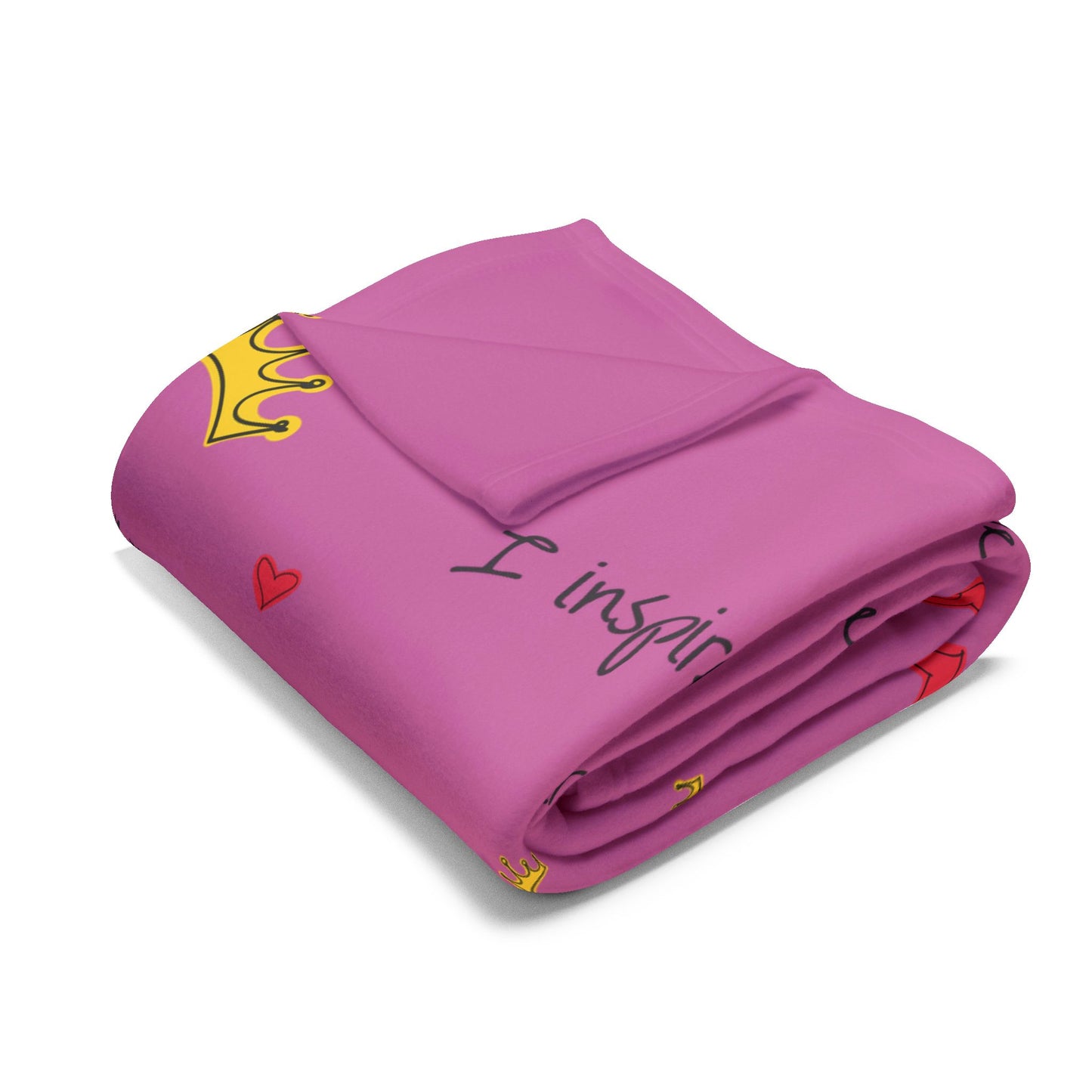 Inspirational Pink Fleece Blanket - Perfect for Self-Love & Empowerment