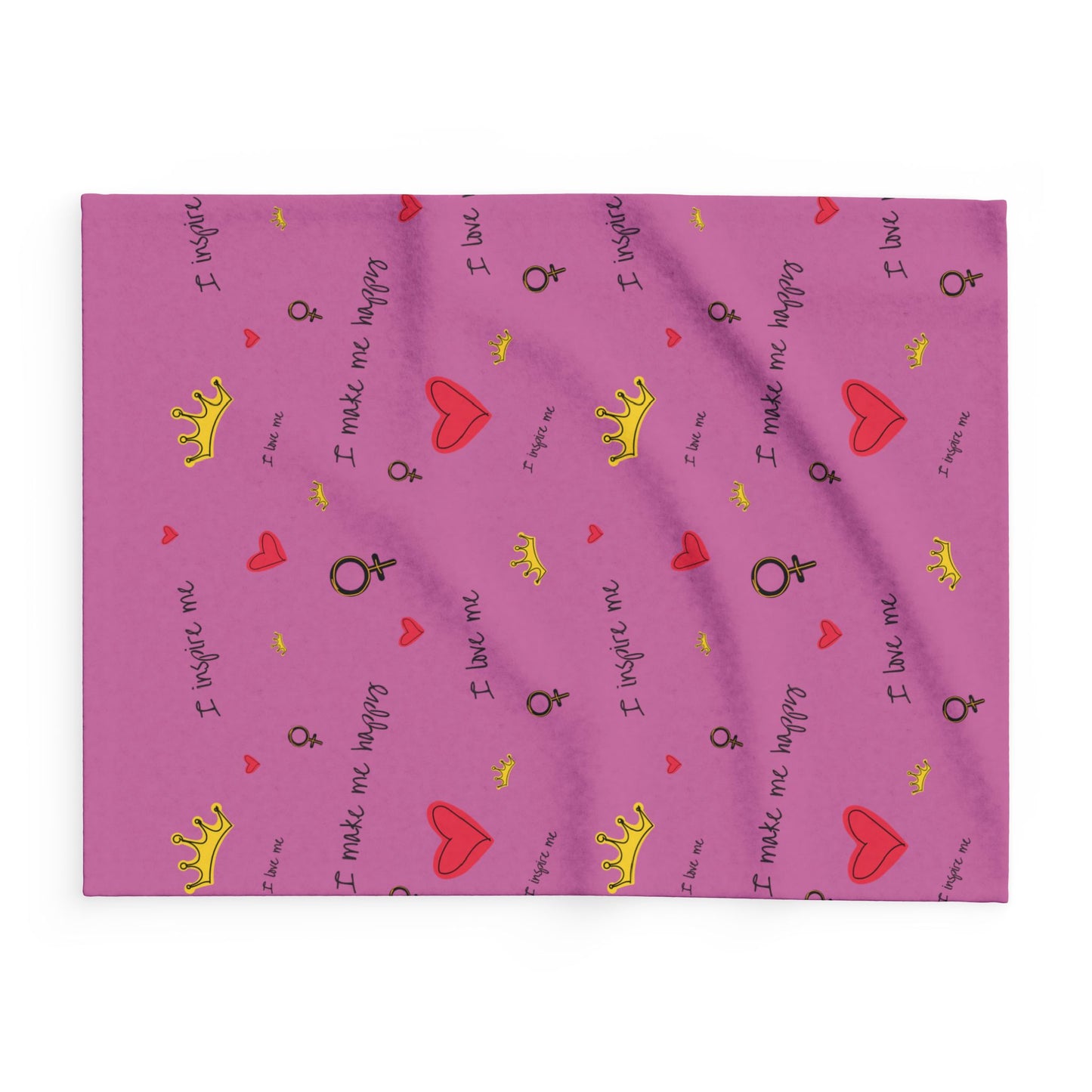 Inspirational Pink Fleece Blanket - Perfect for Self-Love & Empowerment