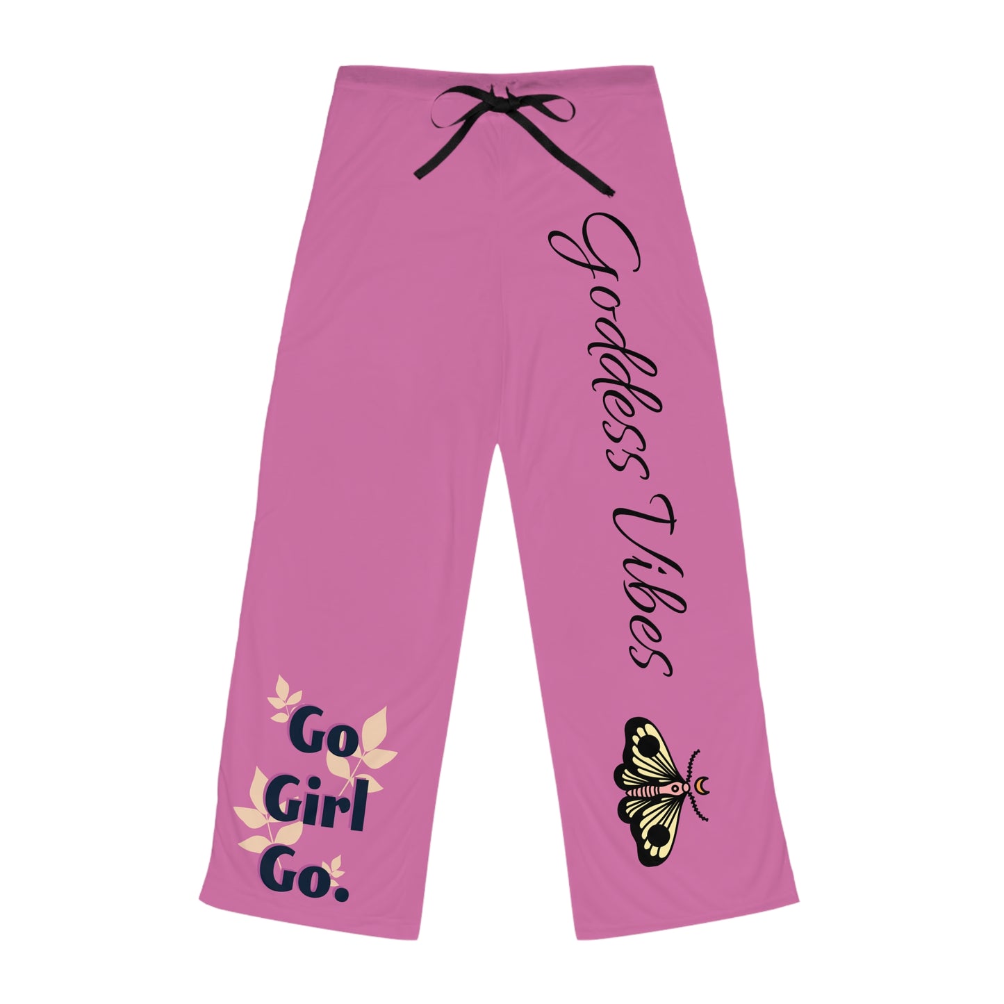 Goddess Vibes Women's Pajama Pants - Cozy Pink Loungewear for Relaxation