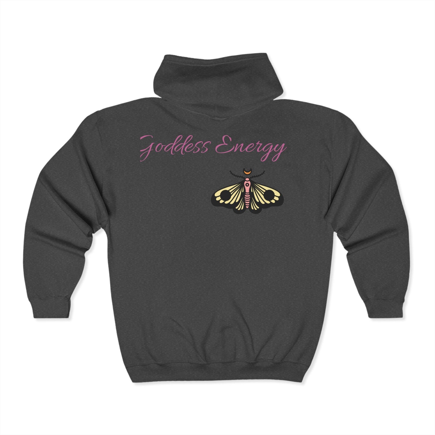 Goddess Energy Full Zip Hoodie - Unisex Heavy Blend Sweatshirt with Floral Design